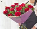 12 Red Rose Hand-tied Interflora Code: RROHT12 | National delivery and local delivery or collect from our shop