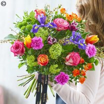 Bespoke deluxe spring hand-tied bouquet Code: SHTU3 | National delivery and local delivery or collect from shop