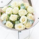 Beautifully Simple White Rose Bouquet Code: SIWRHT1  | National delivery and local delivery or collect from shop